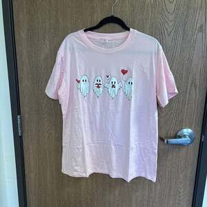 Cute Valentine Ghost Crewneck Tshirt Be My Boo Spooky Valentine's Day Gift